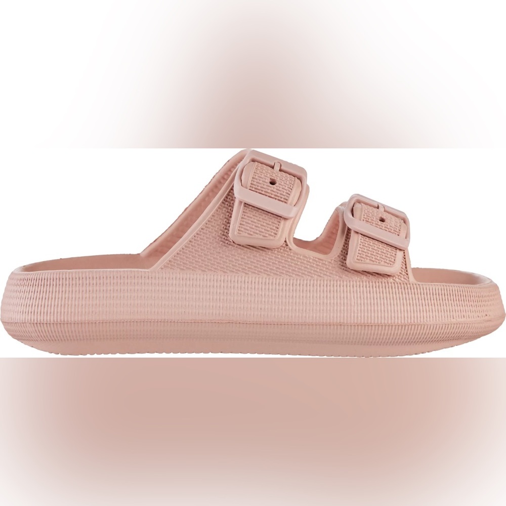 🆕 O’rageous Buckle Cushion Slides - Light Pink 6 (NWT)